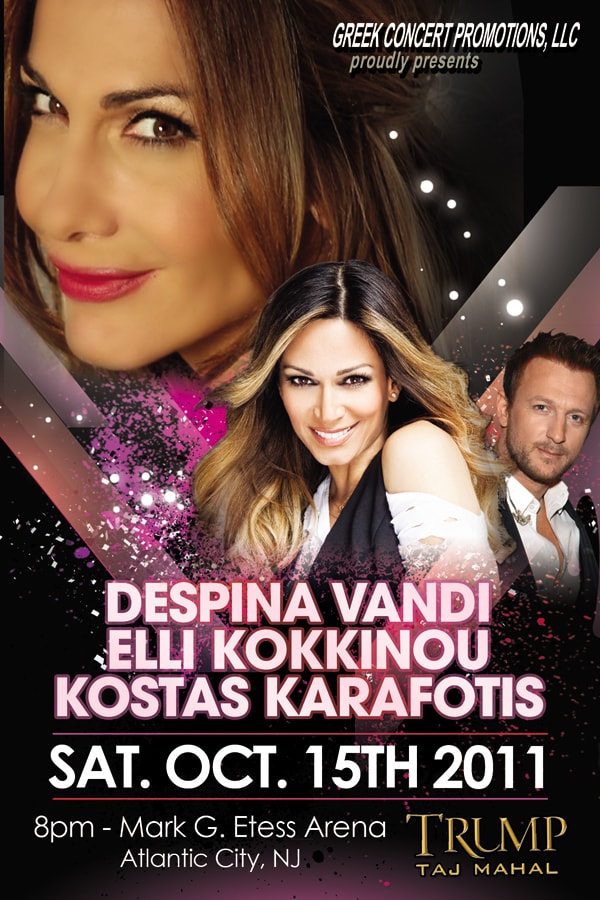 Despina Vandi, Elli Kokkinou & Kostas Karafotis — Live at the Mark G. Etess Arena