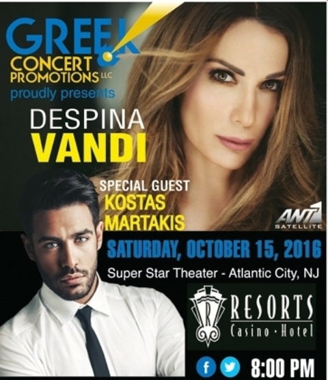 Despina Vandi with Special Guest Kostas Martakis — Live at the Super Star Theater